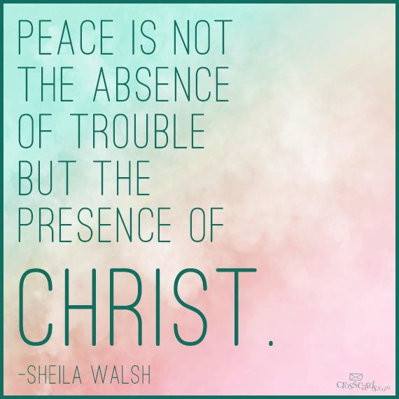 seeking peace in Christ