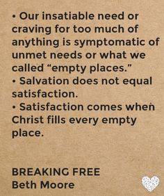 Week 2, Day 3 ‘Breaking Free’ Bible study observations
